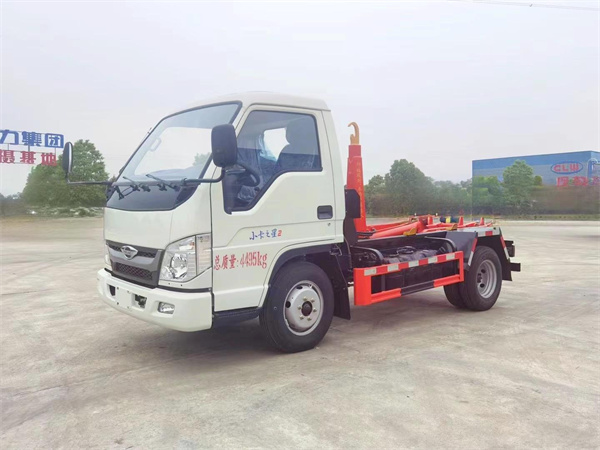 FOTON small garbage truck price-detachable container garbage truck 5cbm