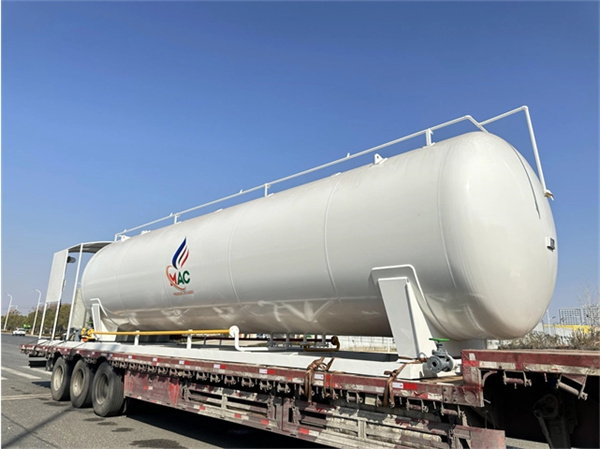 100cbm lpg mobile filling station-lpg skiid station 40tons 