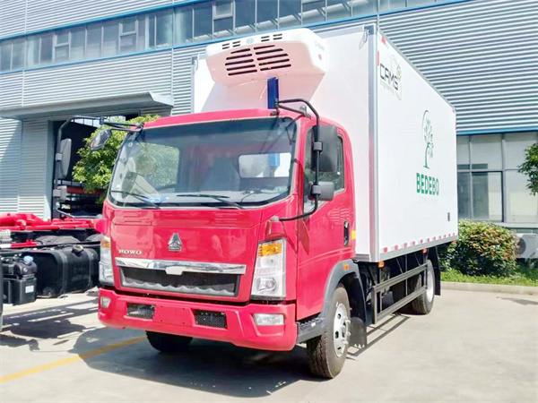 Sinotruck howo 6 ton refrigerated trucks freezer vehicles refrigerator box truck 5.2M