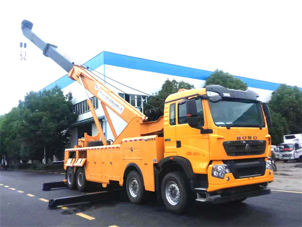 HOWO tow truck rotator 50t-recovery wrecker tow trucks 8X4