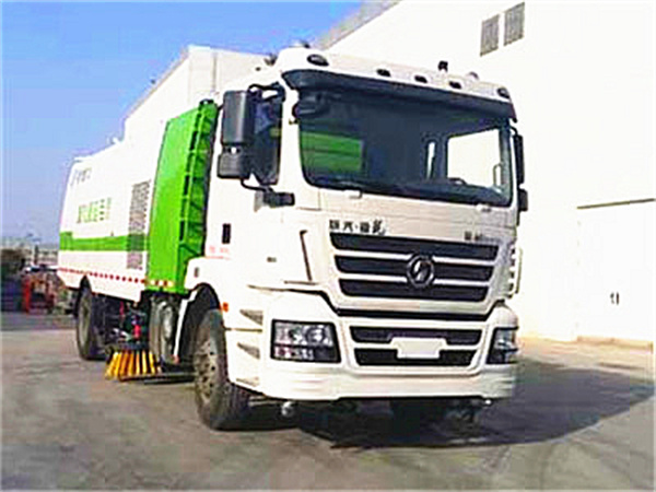 Shacman road sweeper truck and wash-cleaning sweeper truck 16cbm