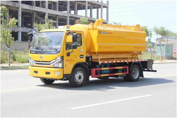 Dongfeng 4*2 8cbm 130hp sewage suction truck-sewage suction truck supplier