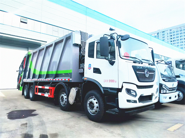 Dongfeng tianjin garbage truck 8x4 big garbage truck daf garbage truck 38cbm