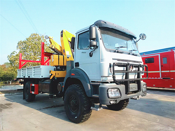 Beiben truck mounted crane truck folding car crane mounted on truck crane 8ton mobile truck crane